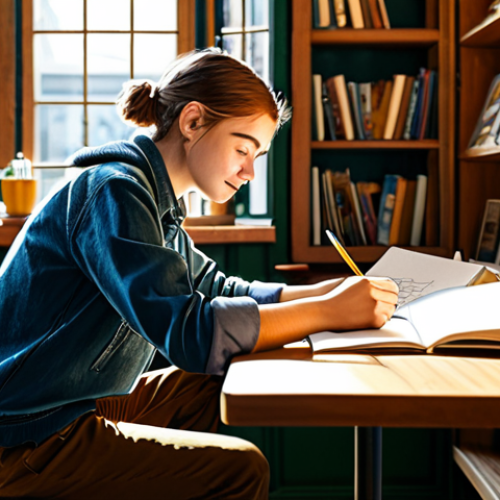 **

"A professional graphic designer, fully clothed in a stylish and modest outfit, working on character designs at a bright, modern studio. The studio is filled with art supplies and digital equipment. Safe for work, appropriate content, perfect anatomy, well-formed hands, natural pose, professional, family-friendly, high resolution, vibrant colors."

**