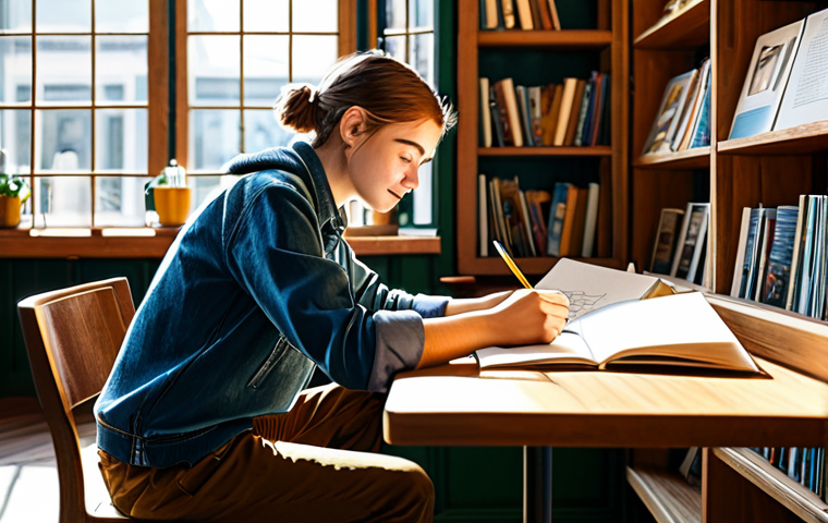 **

"A professional graphic designer, fully clothed in a stylish and modest outfit, working on character designs at a bright, modern studio. The studio is filled with art supplies and digital equipment. Safe for work, appropriate content, perfect anatomy, well-formed hands, natural pose, professional, family-friendly, high resolution, vibrant colors."

**