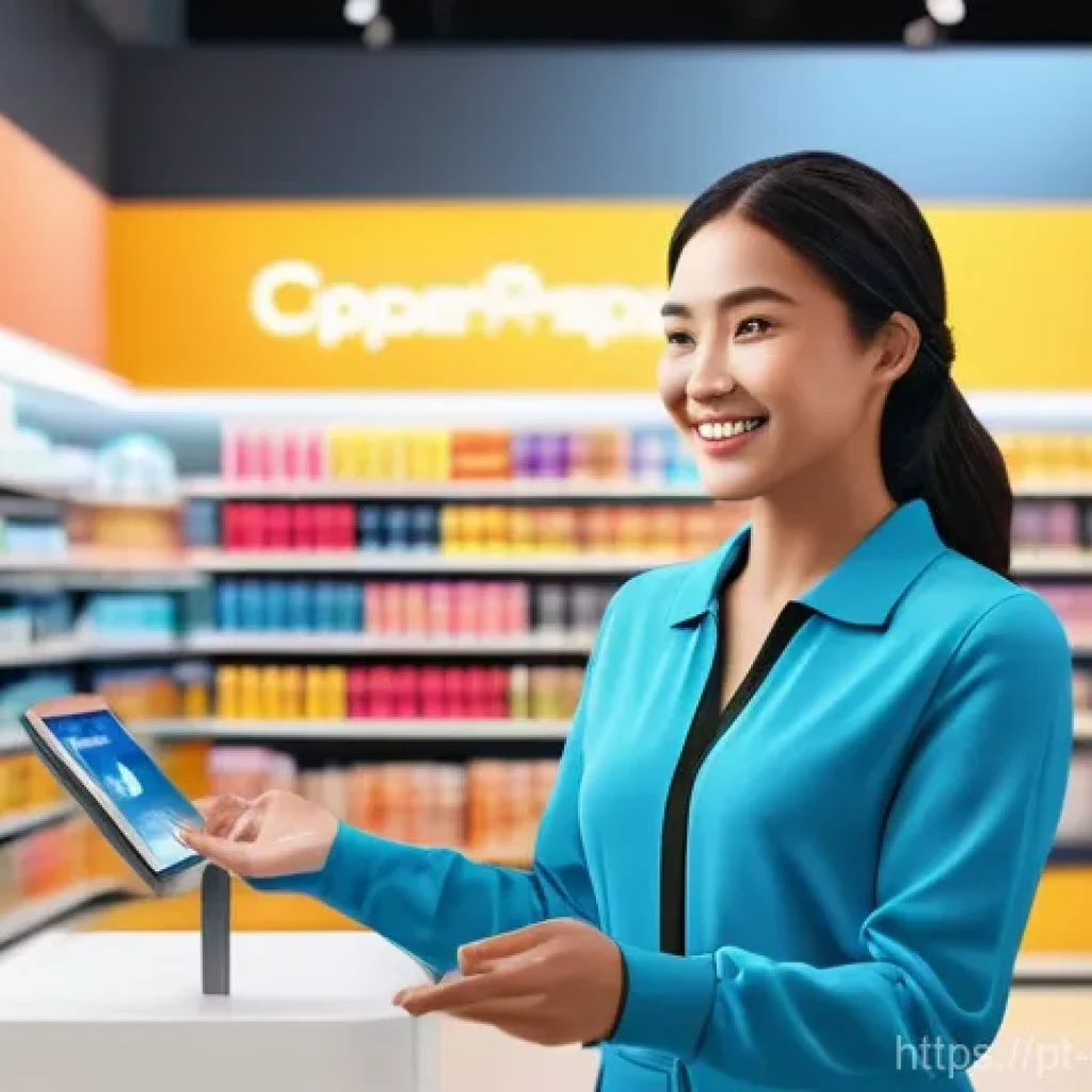 캐릭터 디자인 관련 비즈니스 사례와 관련된 연구 동향 - A vibrant, full-body image of a cheerful female digital avatar, reminiscent of Lu do Magalu, standin...