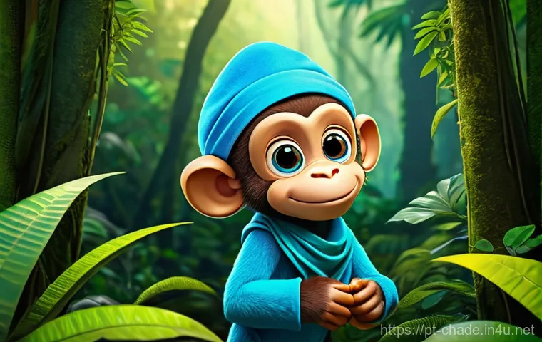 캐릭터 디자인의 상업적 성공 전략 - **Prompt:** A cheerful and curious young monkey character named Pipo, with bright, expressive eyes a...