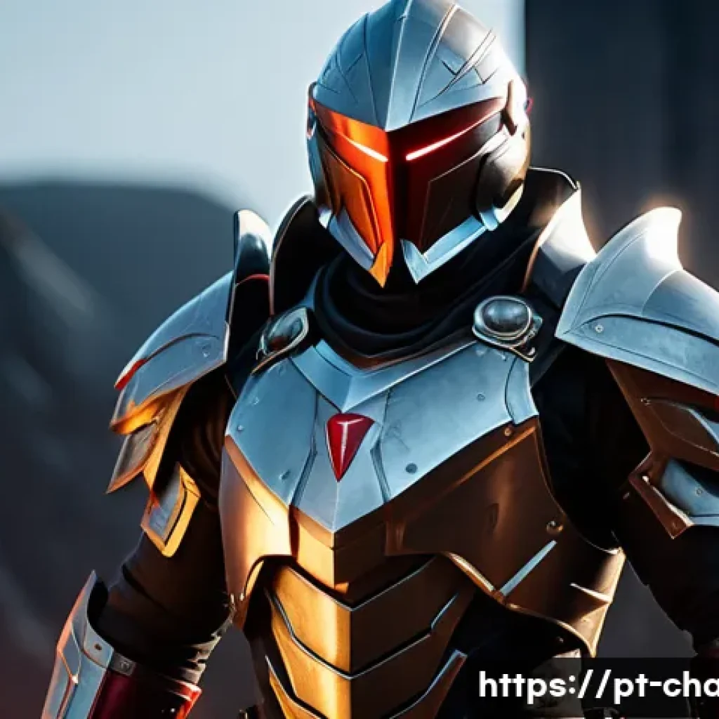 캐릭터 디자인과 게임 개발의 연관성 - A dynamic RPG character with a distinct silhouette featuring sharp angular armor and a confident bat...
